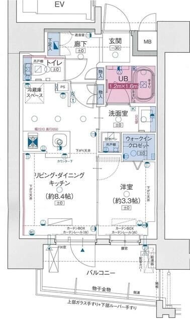 ソルティア新川崎モアグランの物件間取画像