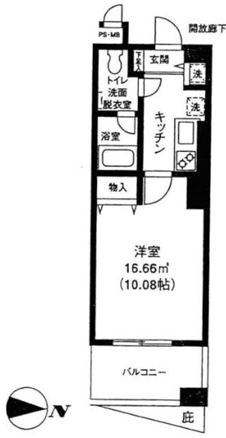 グランドゥール日吉の物件間取画像