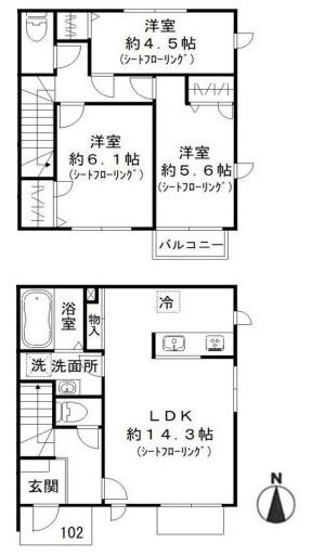 カーサ　ルキアの物件間取画像