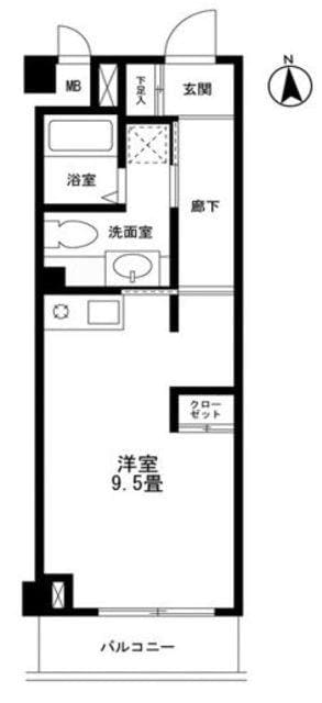 ロータス新川崎の物件間取画像