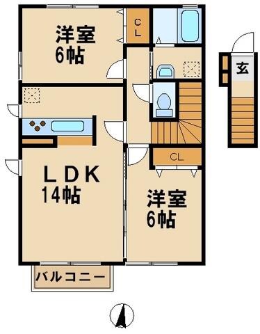 ソレーユ梶ヶ谷の物件間取画像