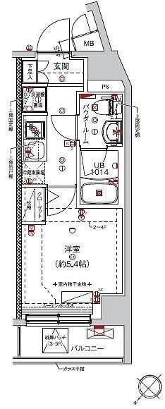 クラリッサ新綱島の物件間取画像