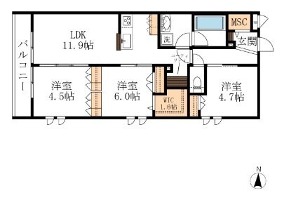 古今小杉御殿の物件間取画像