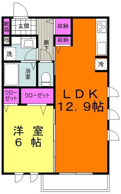 シャルム野川の物件間取画像