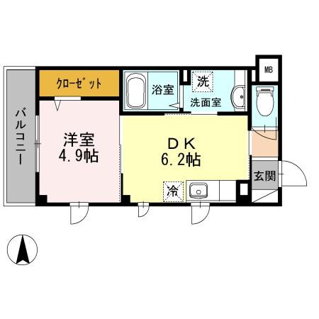 ルミエール武蔵中原の物件間取画像