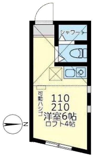 ユナイト鹿島田ホワイトジャスミンの物件間取画像