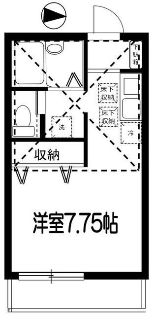 サザンコート１の物件間取画像