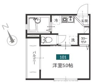 メルディア鹿島田の物件間取画像