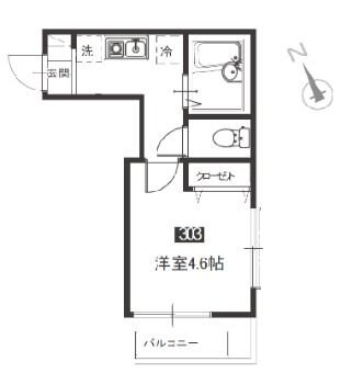 メルディア鹿島田の物件間取画像