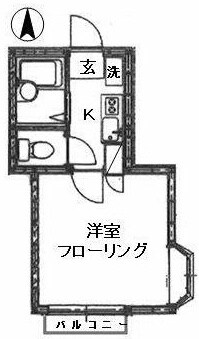 ルジャルダンオオクラヤマＢの物件間取画像