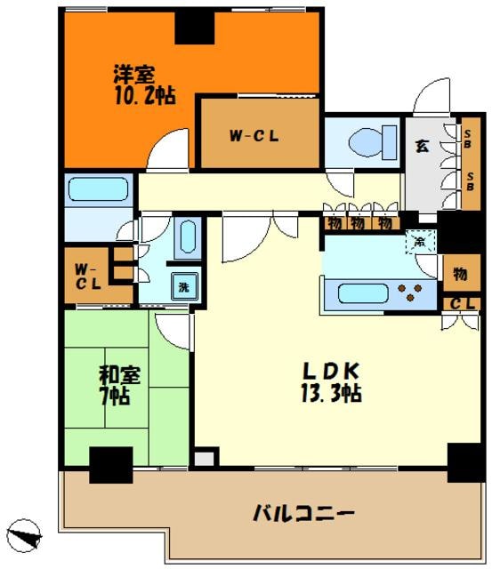 ＴＨＥ　ＫＯＳＵＧＩ　ＴＯＷＥＲ～ザ・コスギタワー～の物件間取画像