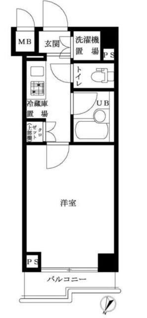 ルーブル武蔵小杉弐番館の物件間取画像