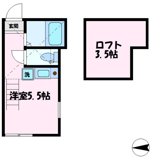 ユナイト元住吉サン・セバスチャンの物件間取画像