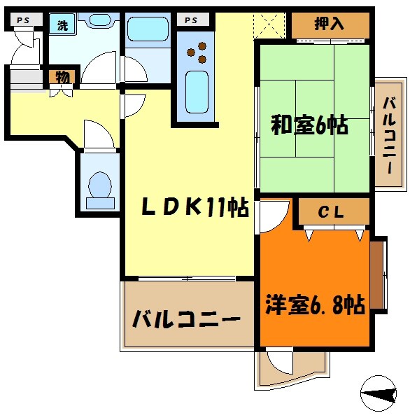 ナイスアーバン日吉の物件間取画像