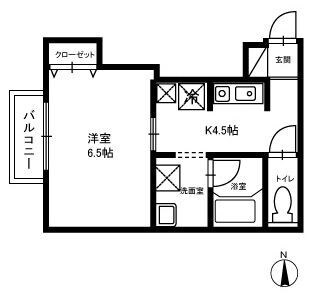 パセオ小杉の物件間取画像