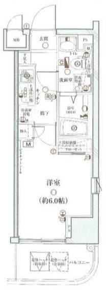 ディアレイシャス武蔵中原の物件間取画像