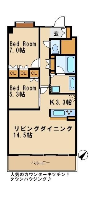 ガーディアン ケンズの物件間取画像