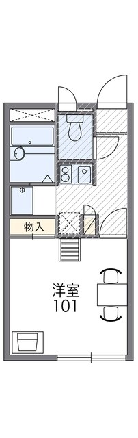 レオパレスサンハイムの物件間取画像