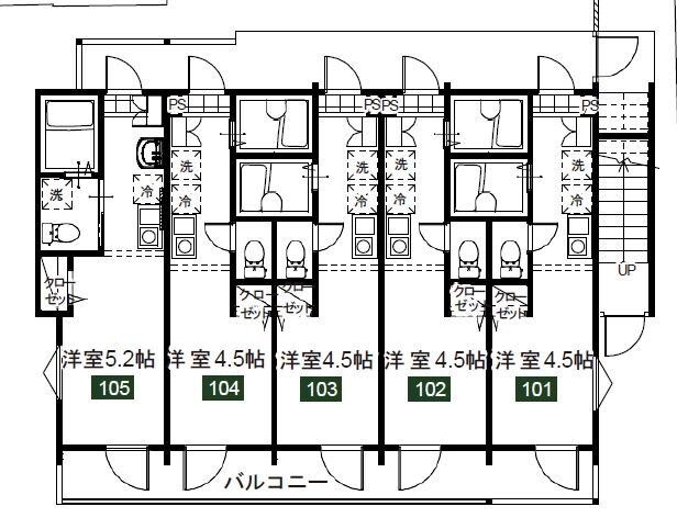 MELDIA生田IIの物件間取画像