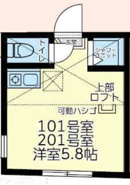 ユナイト中野島ジャン・レノの物件間取画像