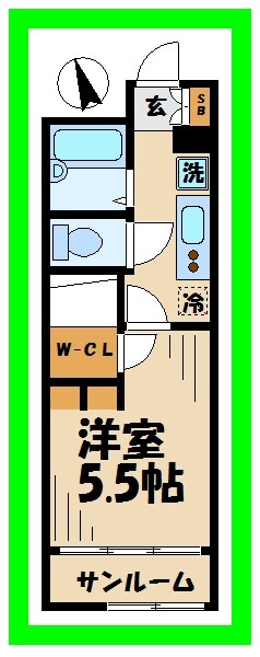 レオパレスＴＡＣＡＫＯの物件間取画像