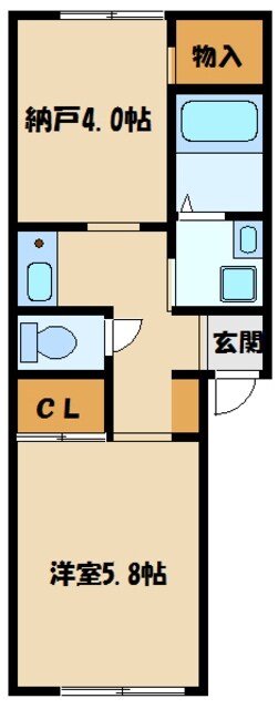 アウローラ南多摩の物件間取画像