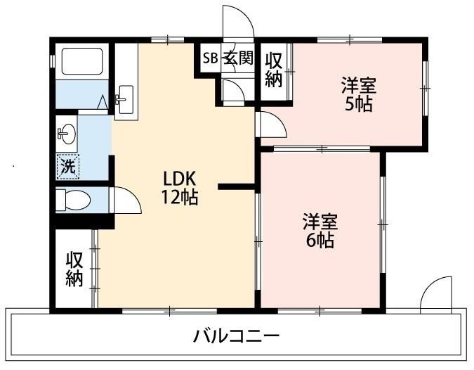 生田コーポの物件間取画像