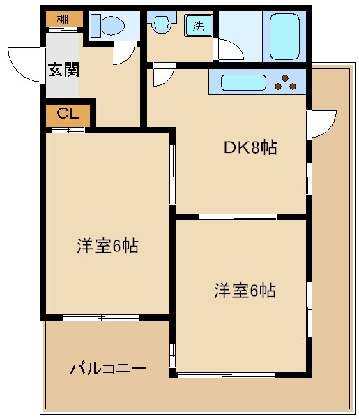 ドリームマンション登戸第２の物件間取画像