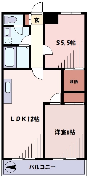 ドミール鹿島の物件間取画像