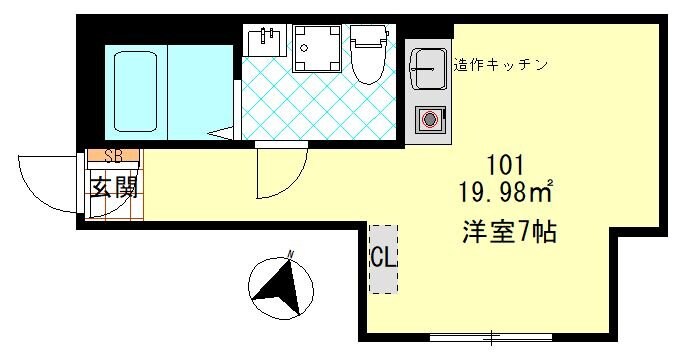 コムストック登戸の物件間取画像