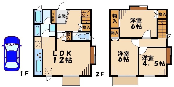 グランドール梶ケ谷の物件間取画像