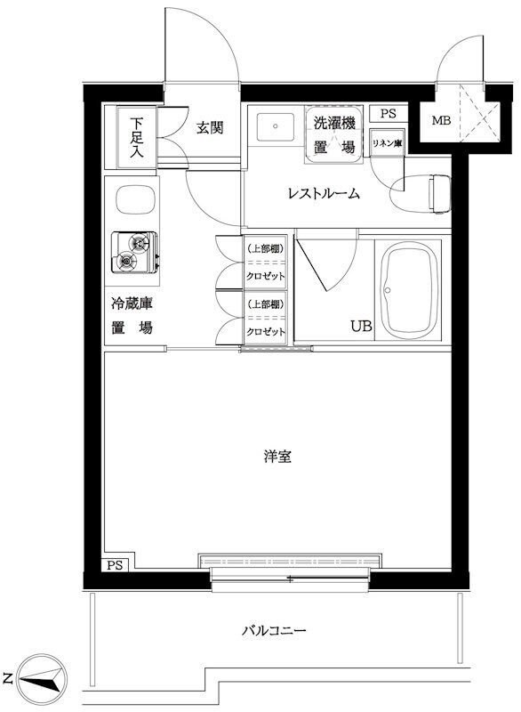 ルーブル武蔵新城弐番館の物件間取画像