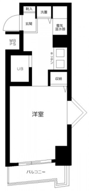 エヴェナール二子新地の物件間取画像