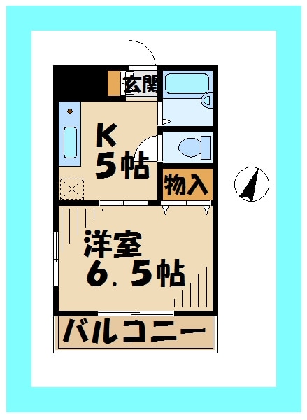 フレンテ諸原の物件間取画像