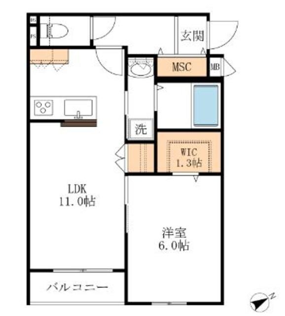 コンフォートピアの物件間取画像