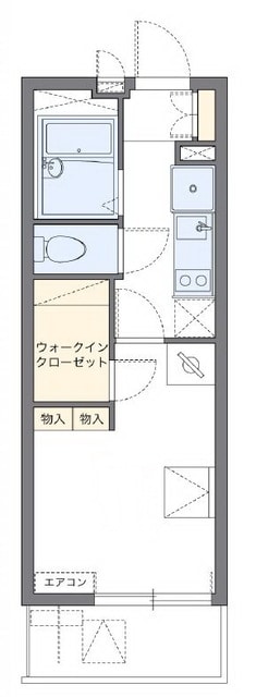 レオパレスヒルトップ　壱番館の物件間取画像