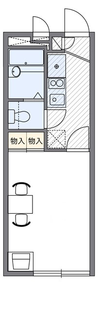 レオパレスネスト鳶尾の物件間取画像