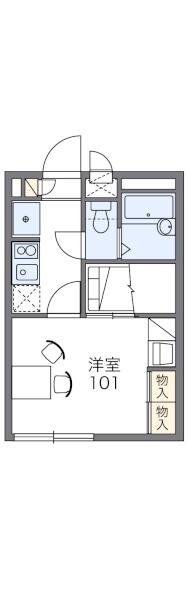 レオパレス愛の物件間取画像