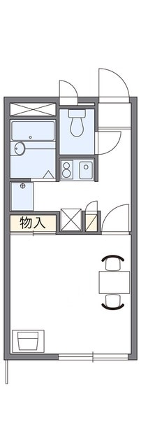 レオパレスアルカディアの物件間取画像