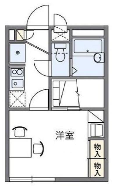 レオパレスエスポワールの物件間取画像