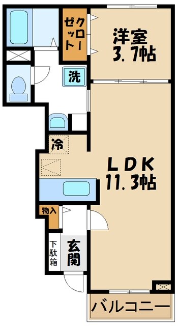 ヒルハウス大澤の物件間取画像