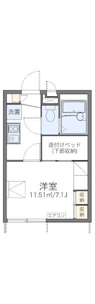 レオパレスストリームIIの物件間取画像