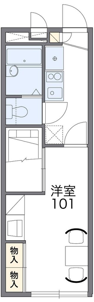 レオパレスＩＺＭ　IIIの物件間取画像