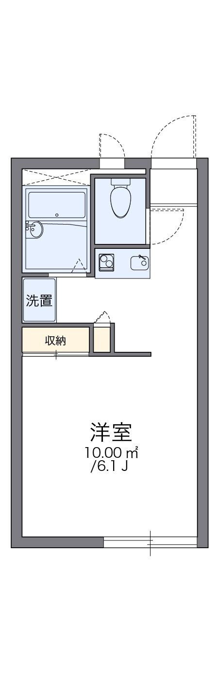 レオパレス三ノ宮の物件間取画像