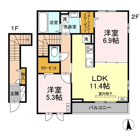 Studieの物件間取画像