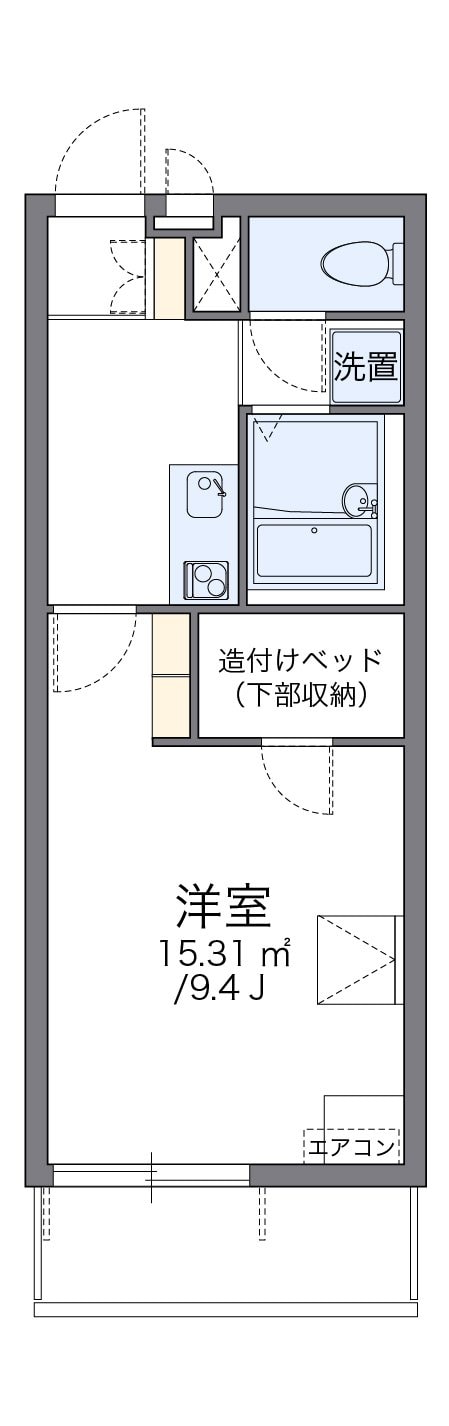 レオパレスサンロードの物件間取画像