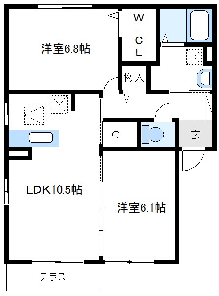 プラドの物件間取画像