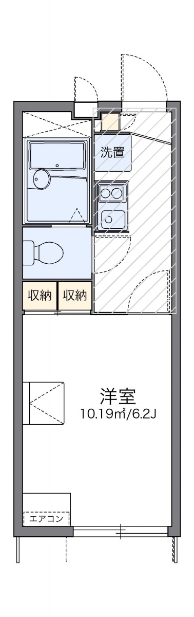 レオパレスカメリアIIIの物件間取画像