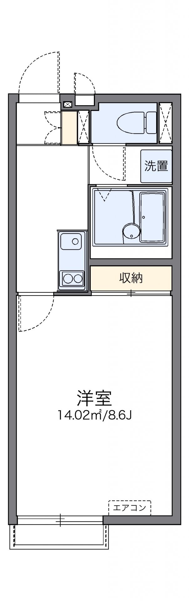 レオネクストパラティーノの物件間取画像