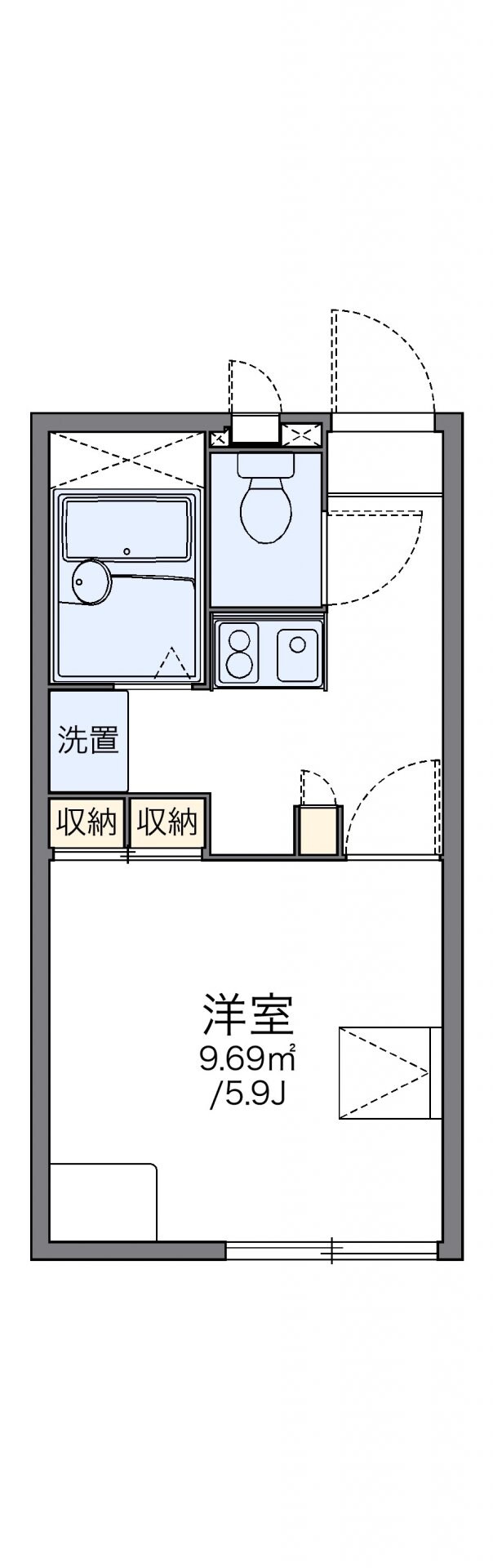 レオパレスフルーラの物件間取画像